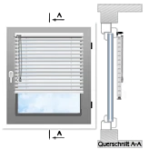 auf dem Fensterrahmen (mit Bohren)