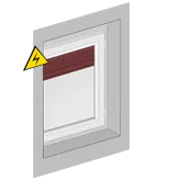 links - von Raumseite betrachtet