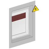 rechts - von Raumseite betrachtet