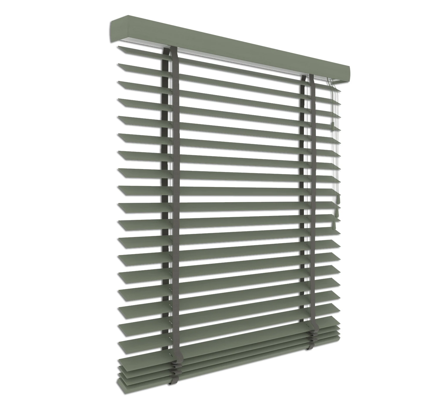 Holzjalousie hellgrau | 50 mm Lamelle