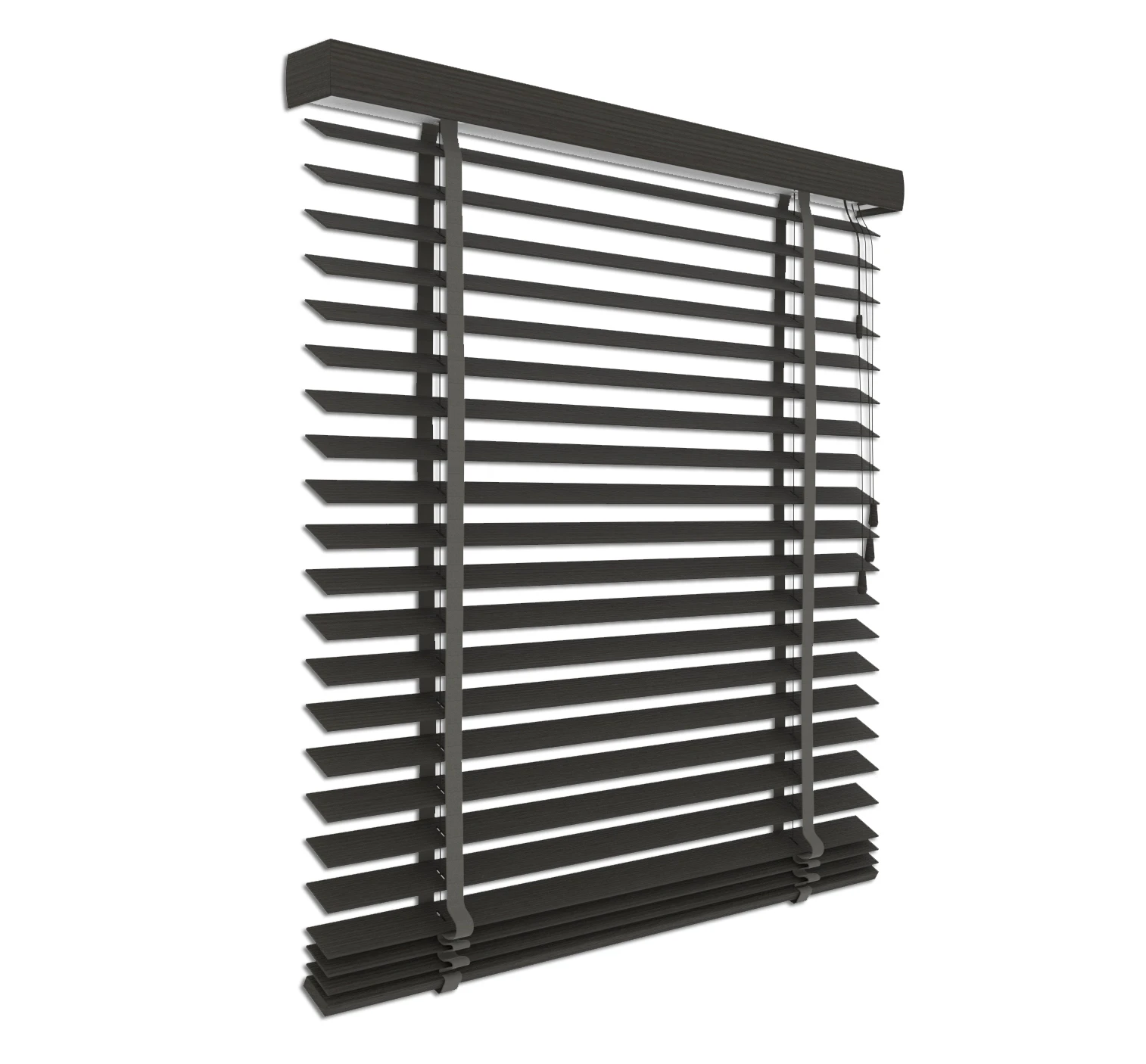 Holzjalousie Ebenholznuss | 50 mm Lamelle