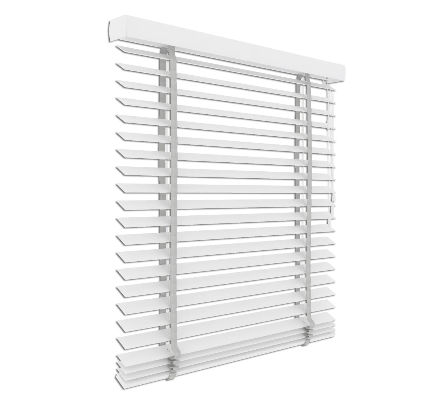 Holzjalousie Weiss halbmatt | 50mm Lamelle