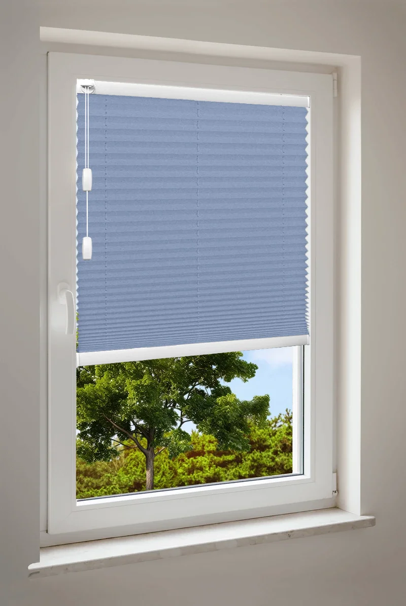 Plissee Cosiflor® F1 blaue Stoffe