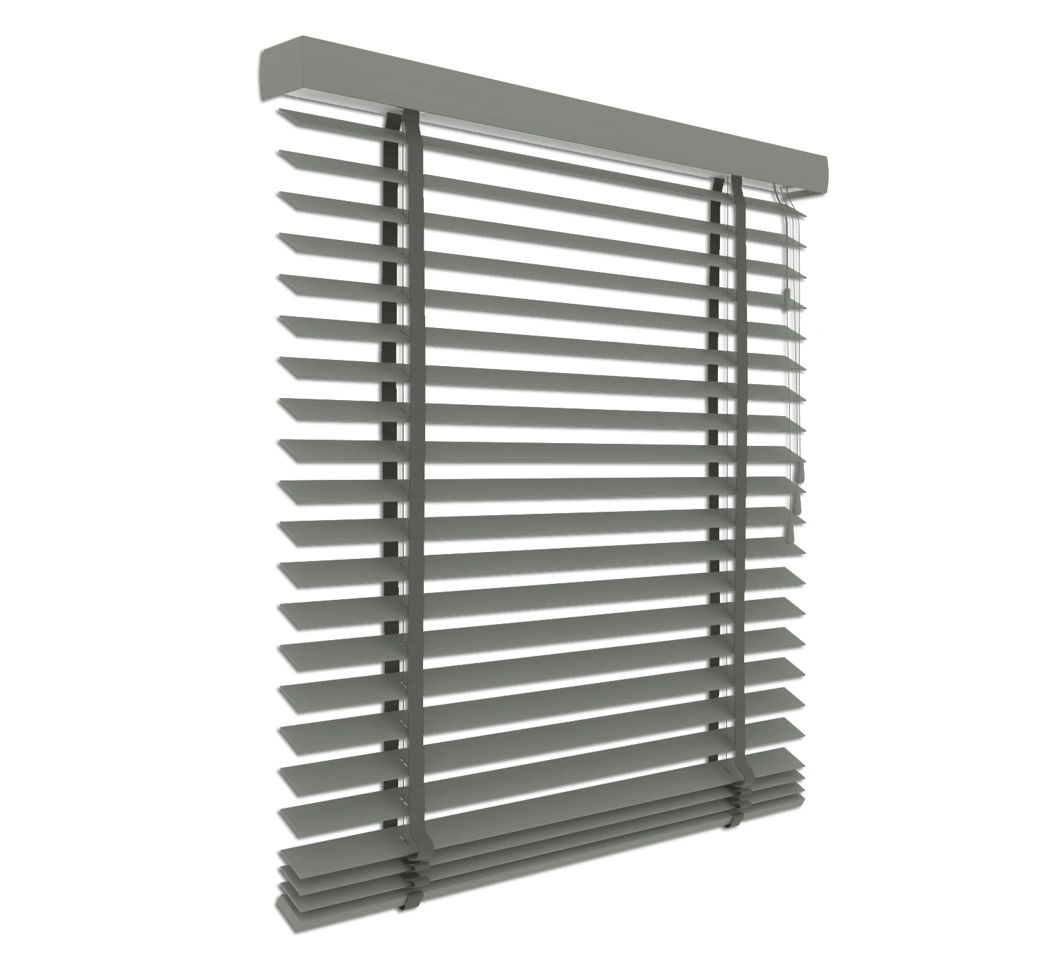 Holzjalousie grau | 50 mm Lamelle