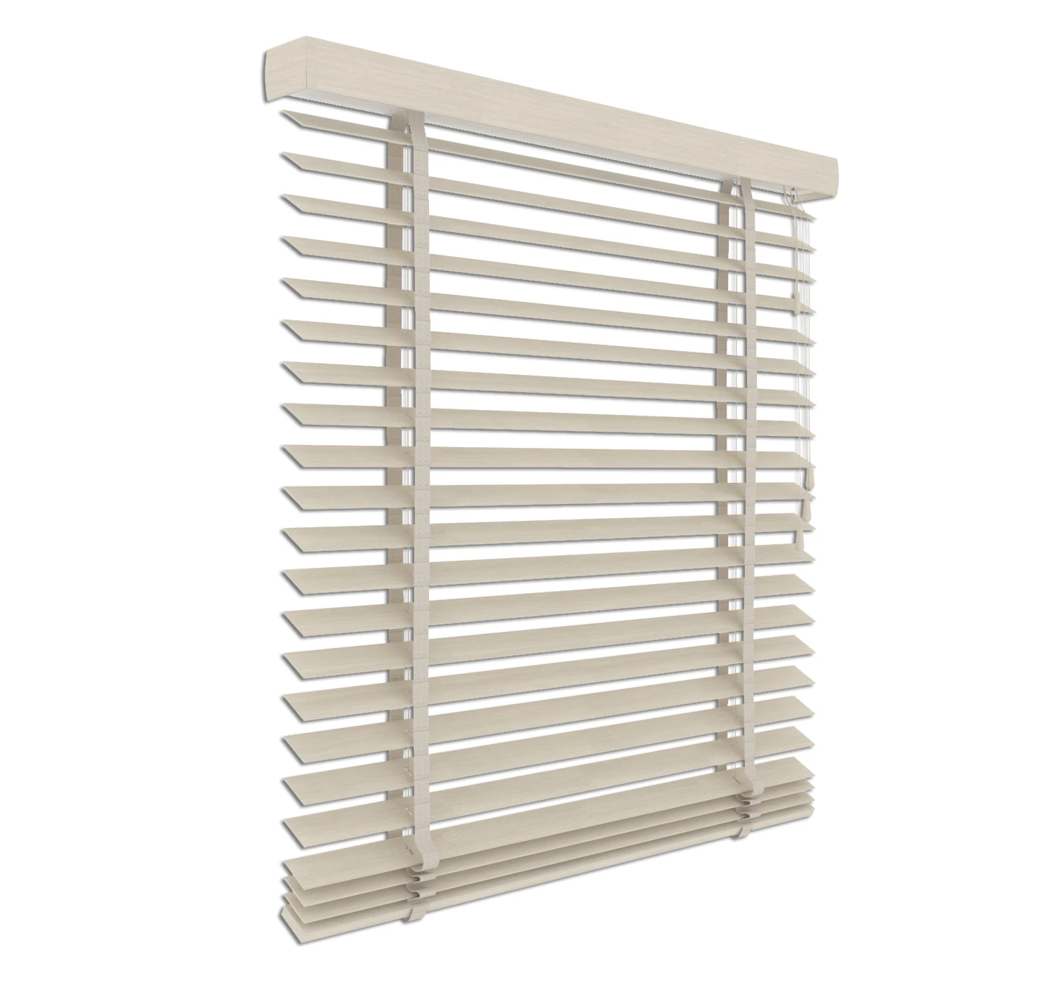 Holzjalousie Natur Beige | 50mm Lamelle