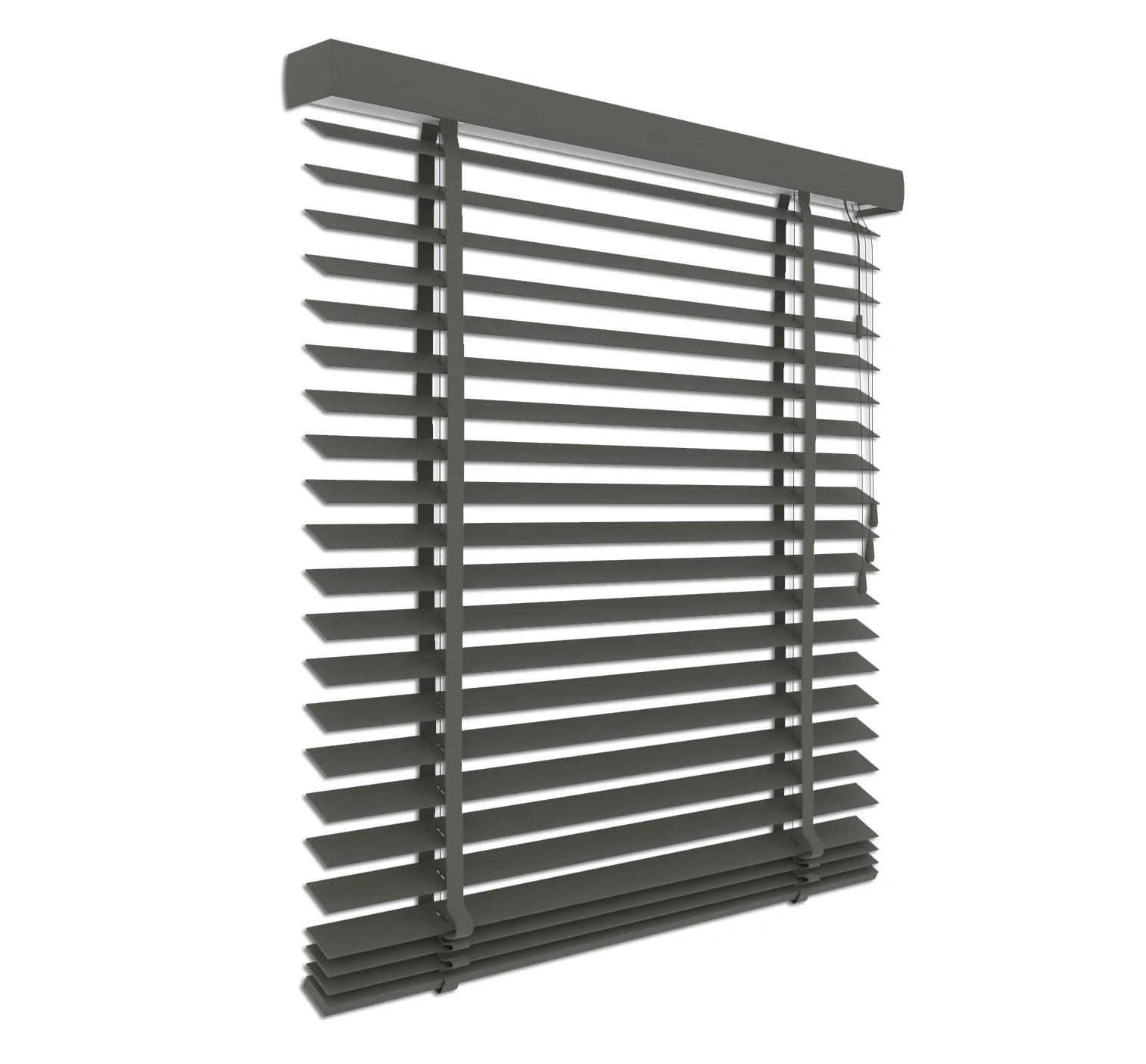 Holzjalousie grau | 50 mm Lamelle