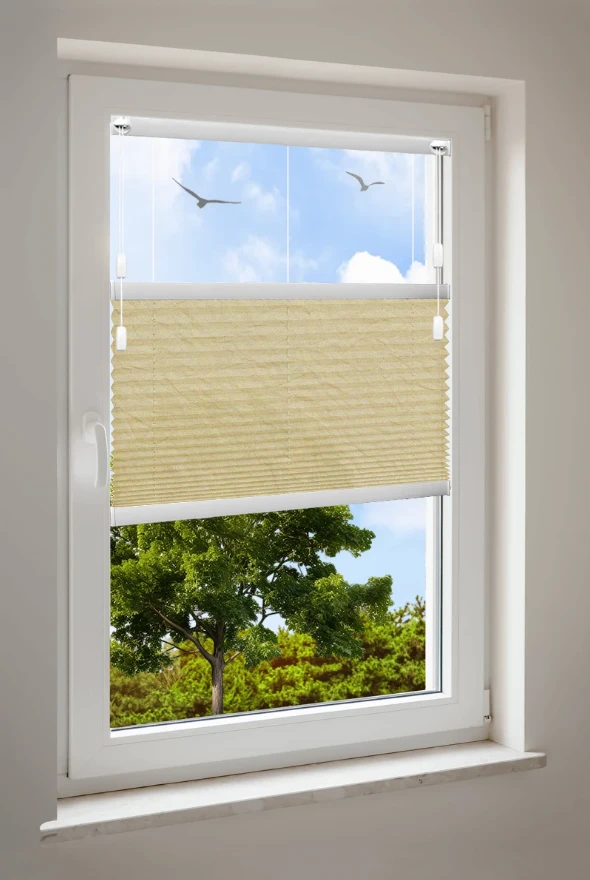 Plissee Cosiflor® F2 gelbe Stoffe