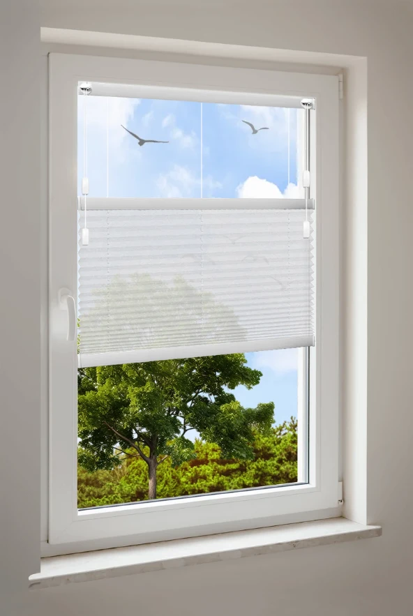 Plissee Cosiflor® F2 weiße Stoffe