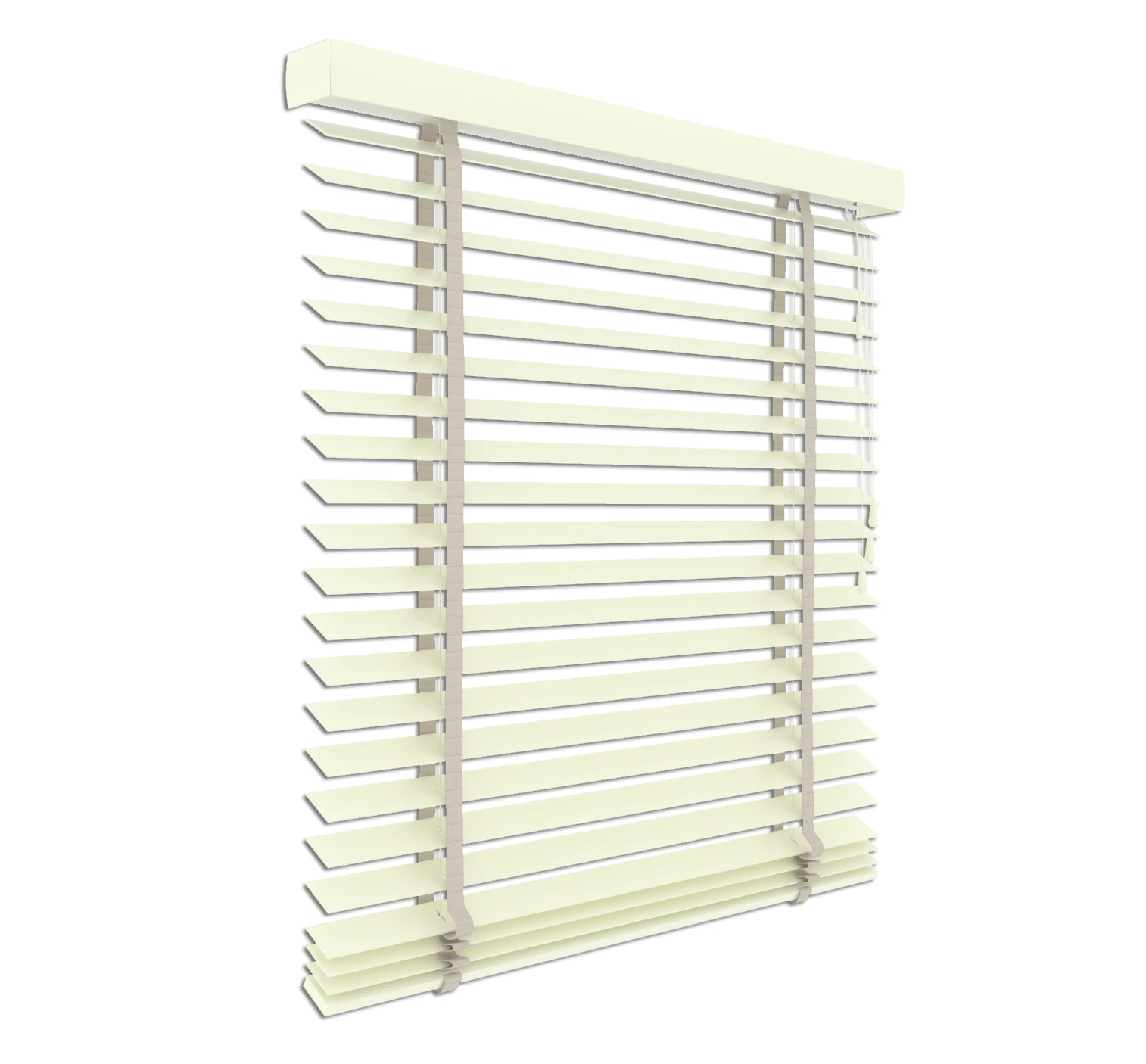 Holzjalousie helles Creme | 50mm Lamelle